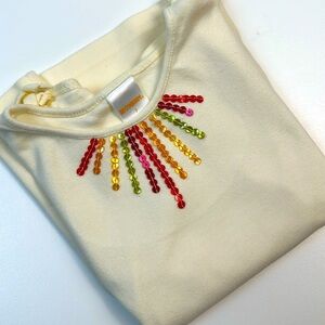 Gymboree Vintage tee with sequin detail